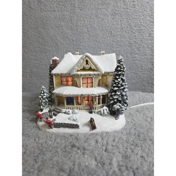 Hawthorne Village Thomas Kinkade Victorian Homestead Lighted House 14-07937-005 - Picture 1 of 9